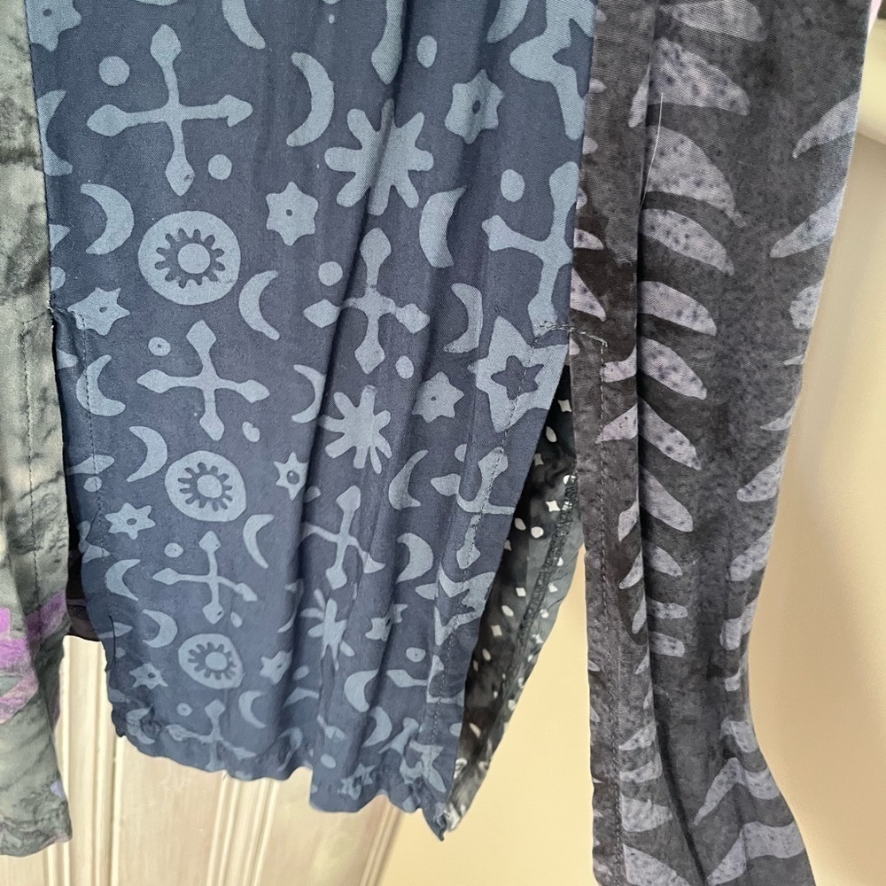 celestial floral print oversized top ONE SIZE Bohemian hippie lagenlook … - Picture 9 of 14